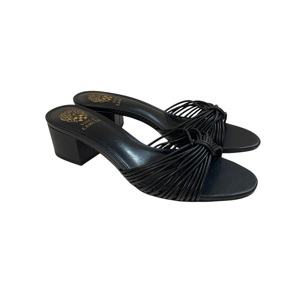 Vince Camuto Lendry Women’s Knotted Heeled Sandal Black Size 8.5 NWT